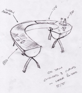 Kitchen Design - the concept Concept of the kitchen design that turns into art